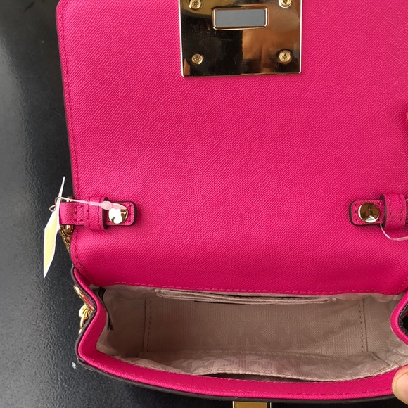 Michael Kors Tina Small Clutch Granita Pink Floral - Picture 8 of 8